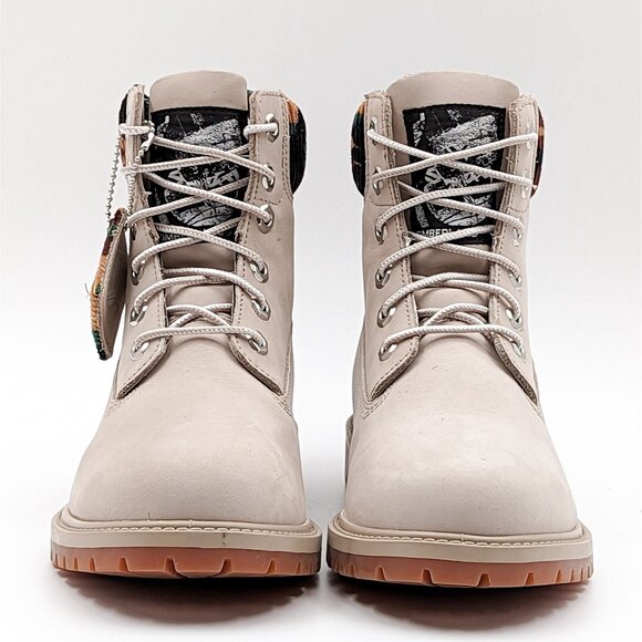 Timberland Women 6-inch Premium Boots Waterproof Light Taupe Nubuck size 7 - Picture 3 of 9